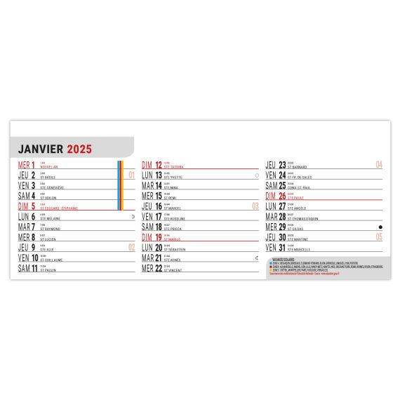 Calendrier personnalisable fabriqué en France 1 Vue Noé