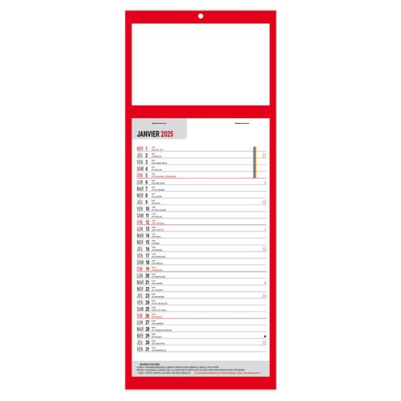 Calendrier publicitaire fabriqué en France 1 Vue Simple
