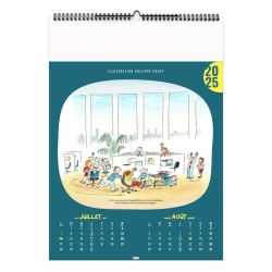 Calendrier personnalisable 6 et 7 feuillets L'humour au travail grand format