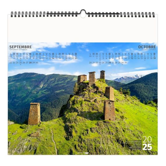 Calendrier personnalisable fabriqué en France 7 feuillets l'année des Méduses petit format