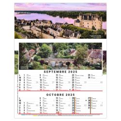 Calendrier personnalisable 6 feuillets France