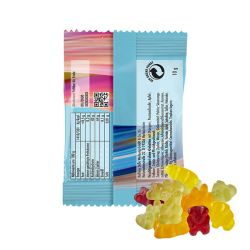 Bonbons personnalisés fabriqués en Europe express oursons gomme de fruit Vegan