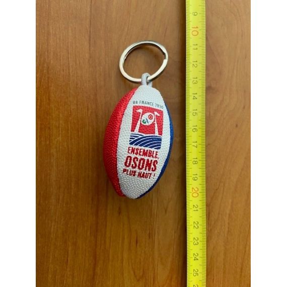 Porte-clés ballon de rugby personnalisé