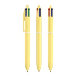 Stylo BIC 4 couleurs personnalisé fabriqué en France PASTEL