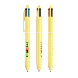 Stylo BIC 4 couleurs personnalisé fabriqué en France PASTEL