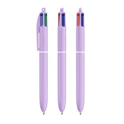 Stylo BIC 4 couleurs personnalisé fabriqué en France PASTEL