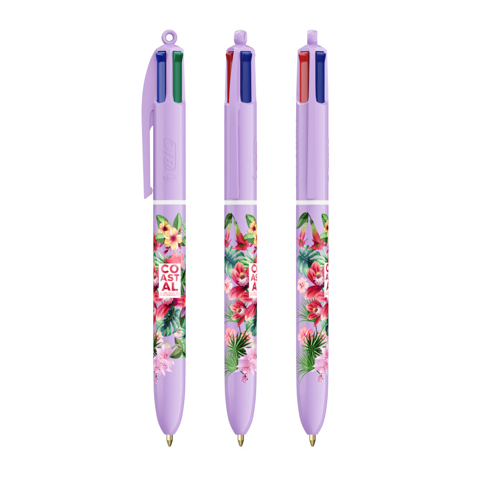 Stylo BIC 4 couleurs personnalisé fabriqué en France PASTEL