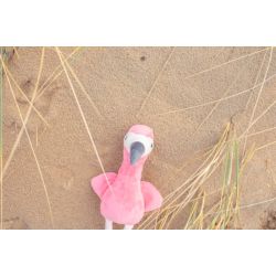 Peluche flamant rose Alicia personnalisée publicitaire