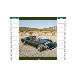 Calendriers personnalisables fabriqués en France 6 feuillets Design car 2 en 1