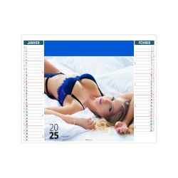 Calendrier personnalisé fabriqué en France Dessous chics 2 en 1