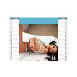 Calendrier personnalisé fabriqué en France Dessous chics 2 en 1