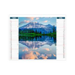 Calendrier personnalisable fabriqué en France Miroir du ciel 2 en 1