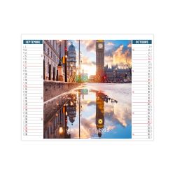 Calendrier personnalisable fabriqué en France Miroir du ciel 2 en 1