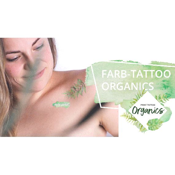 Tatouage temporaire en planche publicitaire personnalisé fabriqué en Europe Vegan Cosmetics