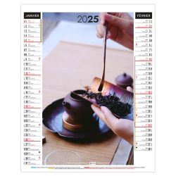 Calendrier personnalisable fabriqué en France 6 feuillets Zen