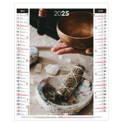 Calendrier personnalisable fabriqué en France 6 feuillets Zen