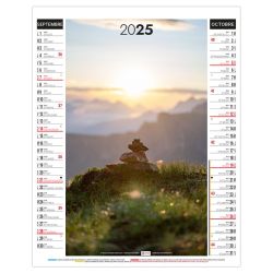 Calendrier personnalisable fabriqué en France 6 feuillets Zen