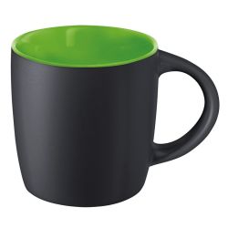 Mug Ennia Black inside personnalisé en grès noir avec intérieur coloré 250 ml