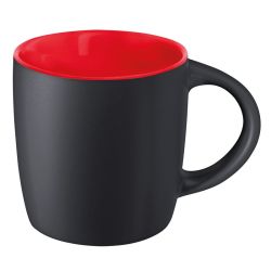 Mug Ennia Black inside personnalisé en grès noir avec intérieur coloré 250 ml