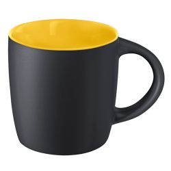 Mug Ennia Black inside personnalisé en grès noir avec intérieur coloré 250 ml