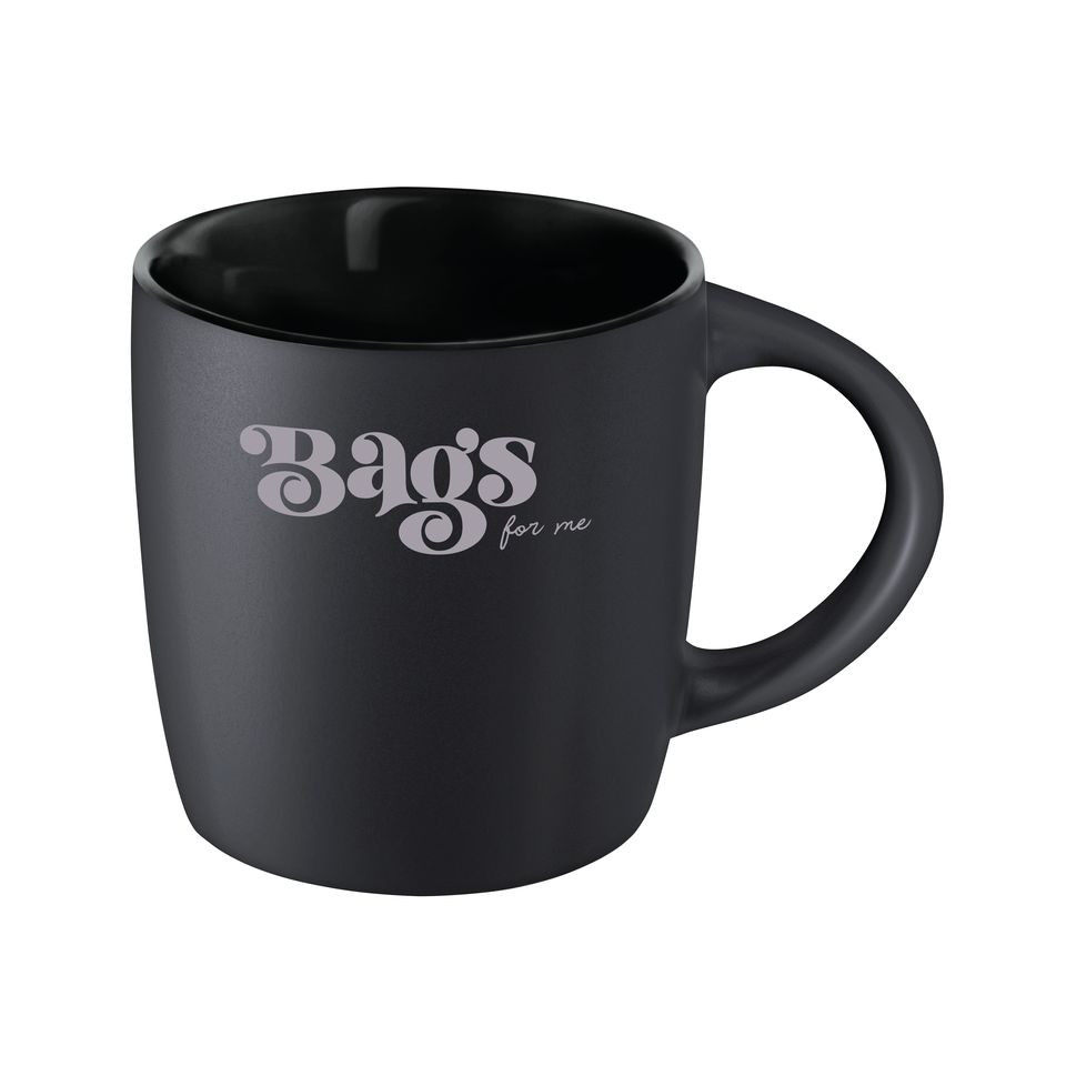 Mug Ennia Black inside personnalisé en grès noir avec intérieur coloré 250 ml