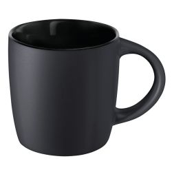 Mug Ennia Black inside personnalisé en grès noir avec intérieur coloré 250 ml