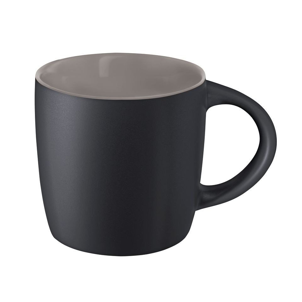 Mug Ennia Black inside personnalisé en grès noir avec intérieur coloré 250 ml