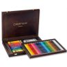 Coffret bois de 30 Prismalo + 40 Neocolor Caran dAche personnalisé fabriqué en Europe