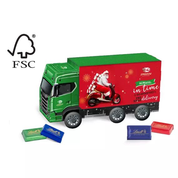 Calendrier de l’Avent camion personnalisé Lindt Truck