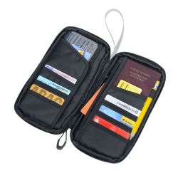 Etui personnalisé pour document de voyages réfléchissant avec zip étanche