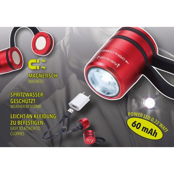 Eco Run Lampe de sport aimantée rechargeable personnalisée lampe de sécurité