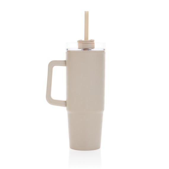 Mug publicitaire 900ml avec poignée en plastique recyclé RCS Tana