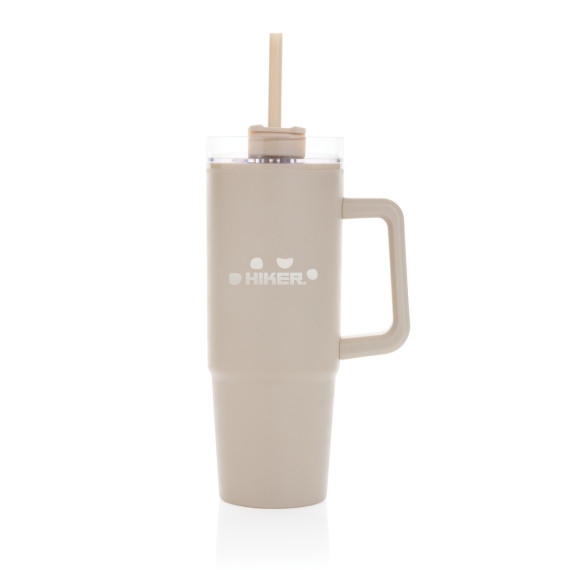 Mug publicitaire 900ml avec poignée en plastique recyclé RCS Tana