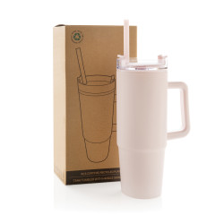 Mug publicitaire 900ml avec poignée en plastique recyclé RCS Tana