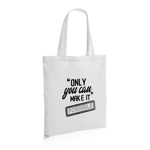 Sac publicitaire tote bag en coton recyclé 145 gr Impact AWARE™ écologique