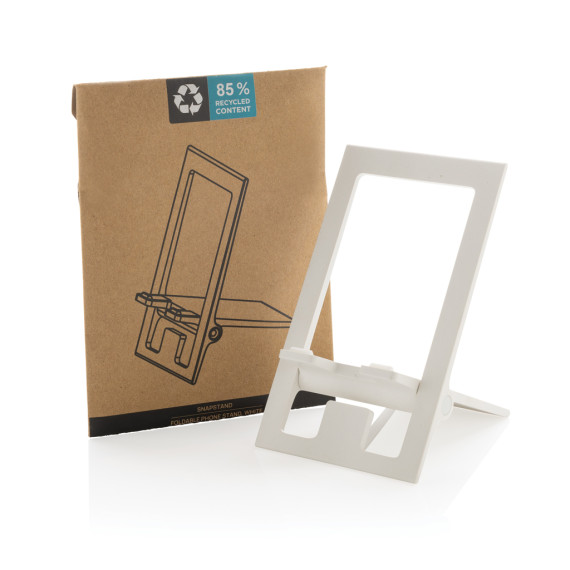 Support publicitaire téléphone pliable en plastique RCS SnapStand