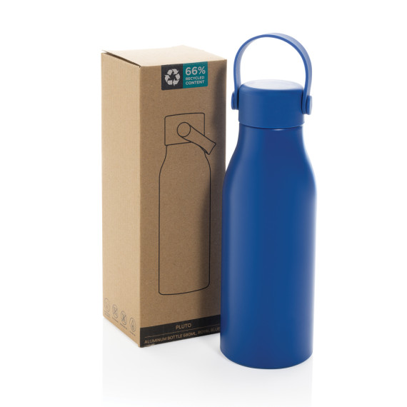 Bouteille publicitaire 680ml en aluminium recyclé certifiée RCS Pluto