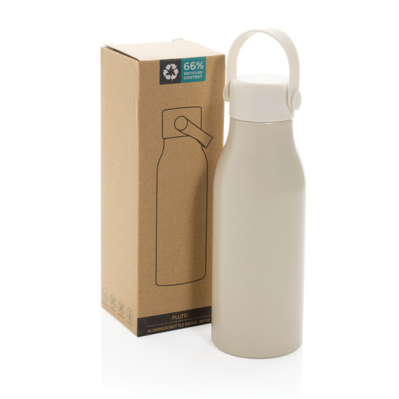 Bouteille publicitaire 680ml en aluminium recyclé certifiée RCS Pluto