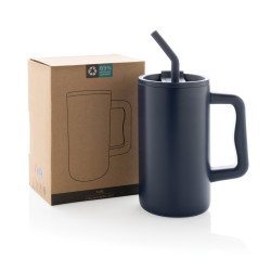 Mug publicitaire Cube 800ml en acier recyclé certifiée RCS