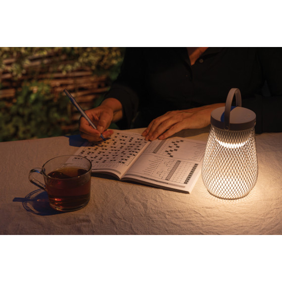 Lampe publicitaire de table rechargeable par USB en plastique RCS Aurora