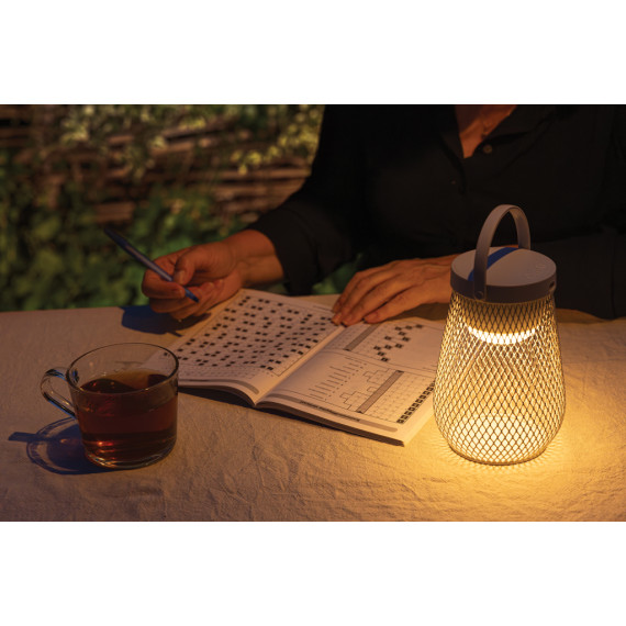 Lampe publicitaire de table rechargeable par USB en plastique RCS Aurora