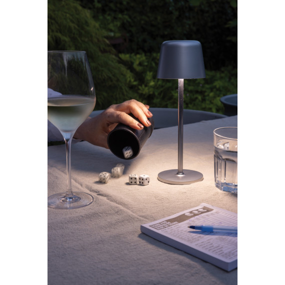 Lampe publicitaire de table rechargeable par USB en plastique RCS Zenic