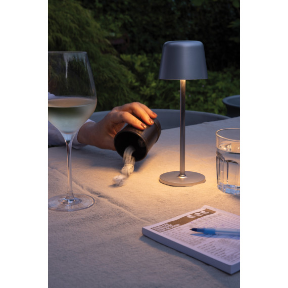 Lampe publicitaire de table rechargeable par USB en plastique RCS Zenic