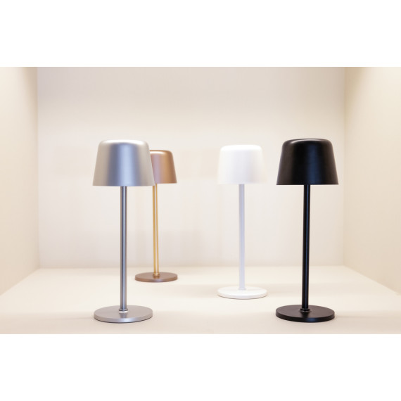 Lampe publicitaire de table rechargeable par USB en plastique RCS Zenic