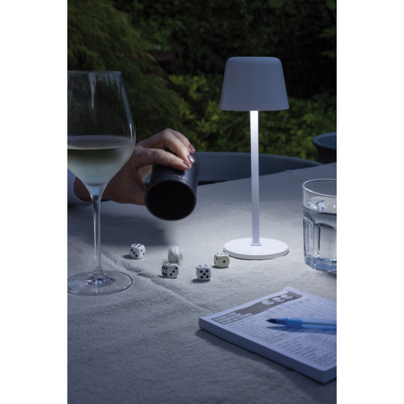 Lampe publicitaire de table rechargeable par USB en plastique RCS Zenic