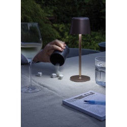 Lampe publicitaire de table rechargeable par USB en plastique RCS Zenic