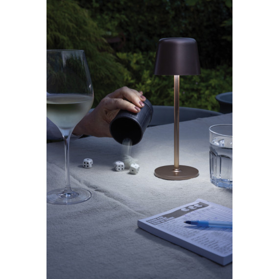 Lampe publicitaire de table rechargeable par USB en plastique RCS Zenic