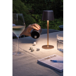 Lampe publicitaire de table rechargeable par USB en plastique RCS Zenic