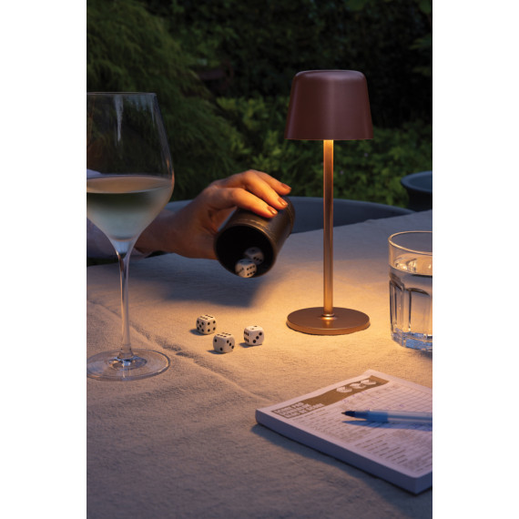 Lampe publicitaire de table rechargeable par USB en plastique RCS Zenic