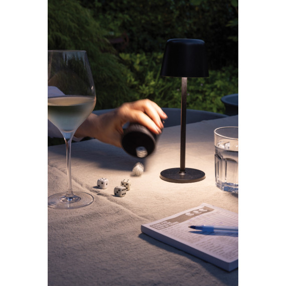 Lampe publicitaire de table rechargeable par USB en plastique RCS Zenic